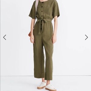 Madewell Short-Sleeve Belted Jumpsuit - worn only once!